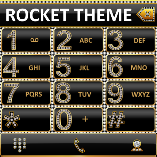 Theme Gold Diamonds RocketDial icon