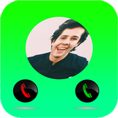 youtubers fake call icon