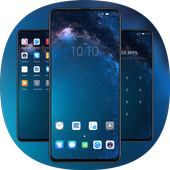 Theme for huawei mate x space galaxy style icon