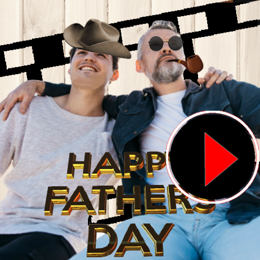 Slide Father Photo frame with song icon