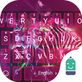 Zebra Waves Typany Keyboard أيقونة