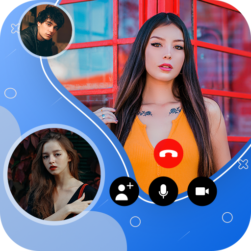 Live video call with random people icon