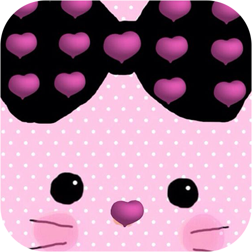 Pink Bowknot Cute Kitty Theme иконка