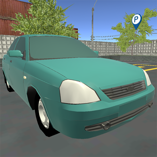 Russian car parking icon