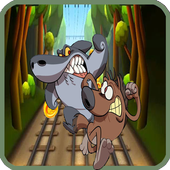 Subway zig Jungle and shark Run icon