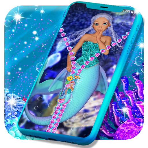 Mermaid lock screen icon