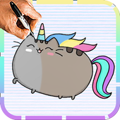 How To Draw Pusheen Cat characters icon