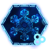 Crystal Snowflake Launcher Theme icon