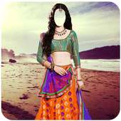 Woman Traditional Choli Photo Suit on 9Apps