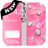 Diamond Zipper Screen Lock icon