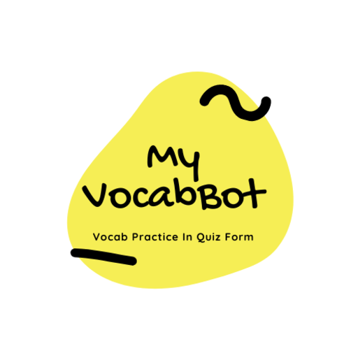 MyVocabBot -QUIZ, PDF: One Words, Phrasal Verb etc icon