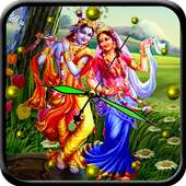 Radha Krishna Analog Clock