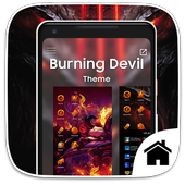 Burning Devil Theme for Computer Launcher icon