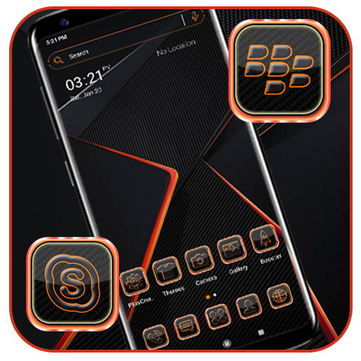 Orange Light Launcher Theme icon