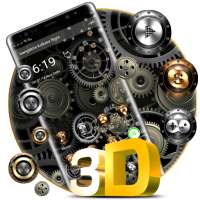 3D Machine Gear Technology Gravity Theme on 9Apps