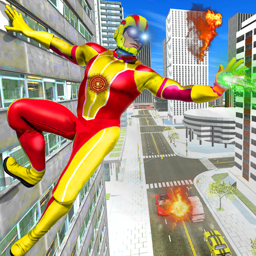 Flying Hero City Rescue: Real Crime Simulator 2021 icon