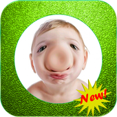 fun camera - funny selfie icon