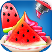 Summer Watermelon Ice Candy: Slice &amp; Cupcake Game icon