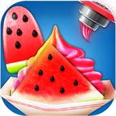 Summer Watermelon Ice Candy: Slice & Cupcake Game