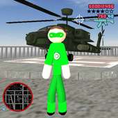 Stickman Rope Hero Green Hero Gangstar Crime