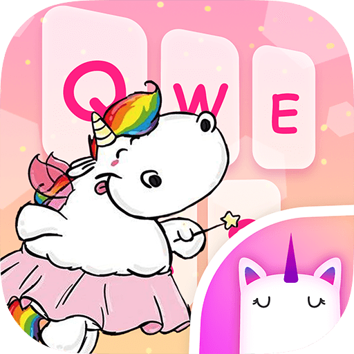 Unicorn Ballerina Keyboard Theme for Girls icon