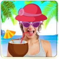 Funny Beach Photo Stickers
