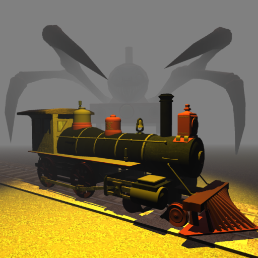 Fight with scary spider trains icon