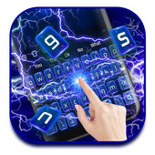 ikon Keyboard Biru Petir