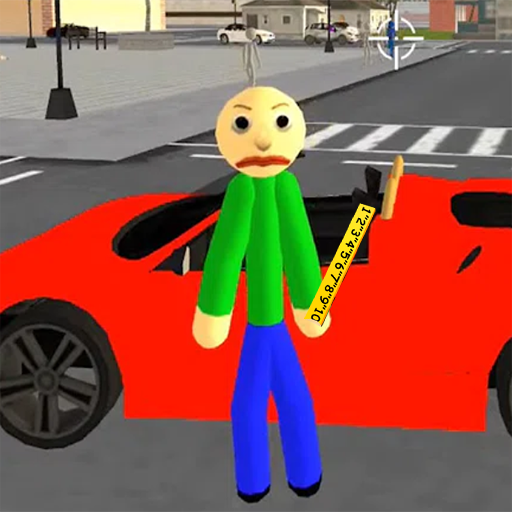 Mad Math Teacher Stickman Rope Hero School Mod icon