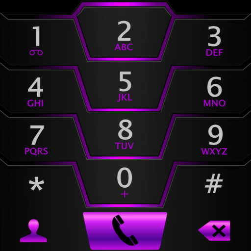 THEME DARKCITY PURPLE EXDIALER icon