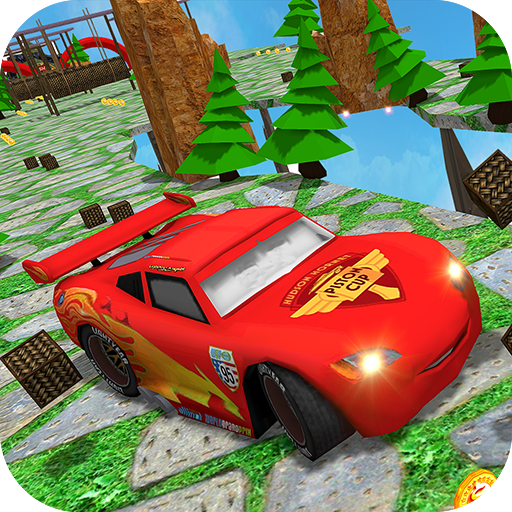 Uphill Racing Legend: Superhero Lightning Car icon