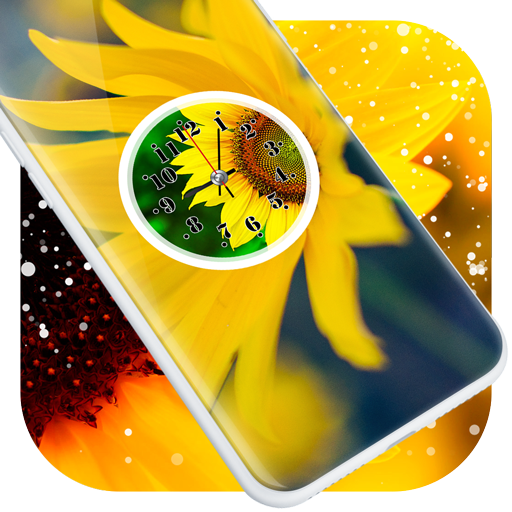Sun Flower Clock Live Wallpaper icon