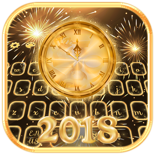 New Year 2018 Keyboard Theme icon