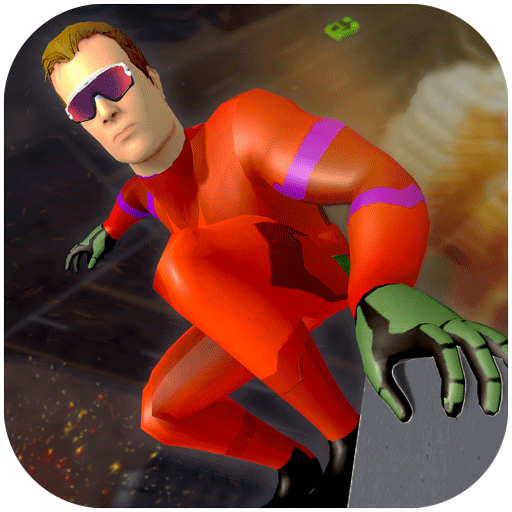 Gangster Crime City Battle - Flying Rope Hero Game icon