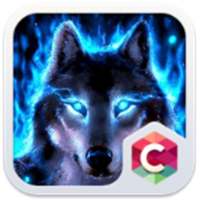 Wolf Blue Flames Theme Meizu