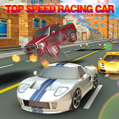 top speed racing car icon