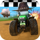 Crazy Farm Racing 3D Free icon
