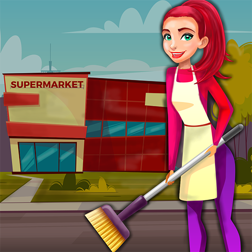 Supermarket Cleaning game For Girls icon