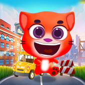 talking cat runner - gold catch icon