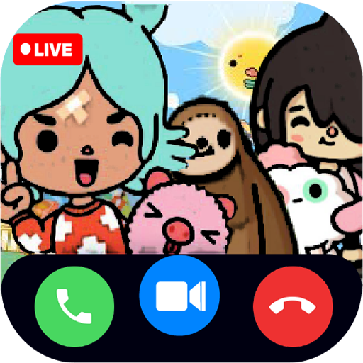 Call from toca life's 📱Chat  video call Simulator icon