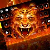 Feuer Tiger Tastatur Thema