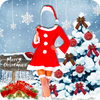 Girls Christmas Suit Photo Editor - Women Dress أيقونة