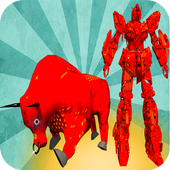 Angry Robot Bull Attack:Robot Fighting Bull Games icon