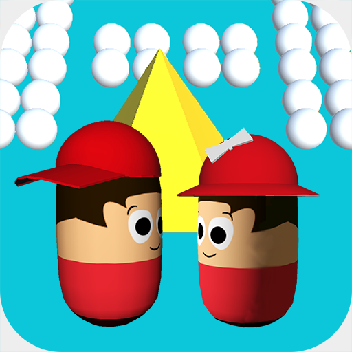 Collision ball-3D color ball rolling bump games icon