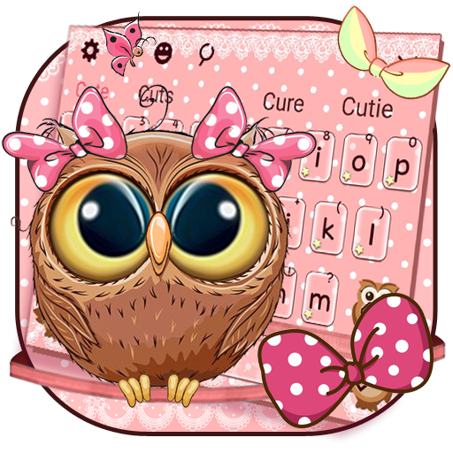 Cute Cartoon Owl Keyboard icon