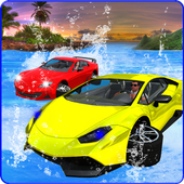 Water Surfing Car Racing 3D icon