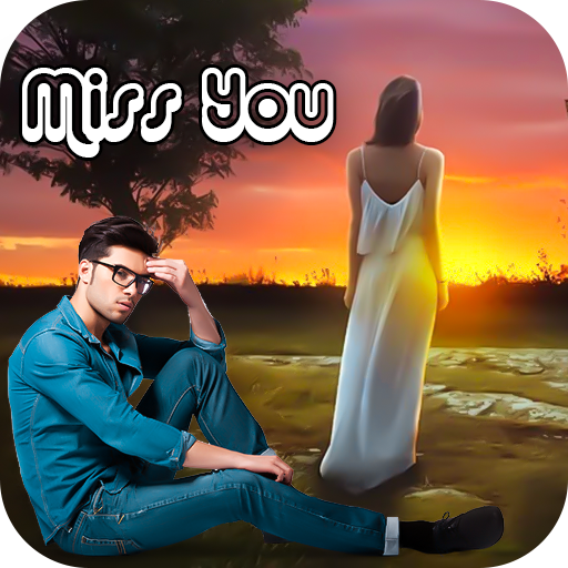Miss You Cut Paste photo Frame icon