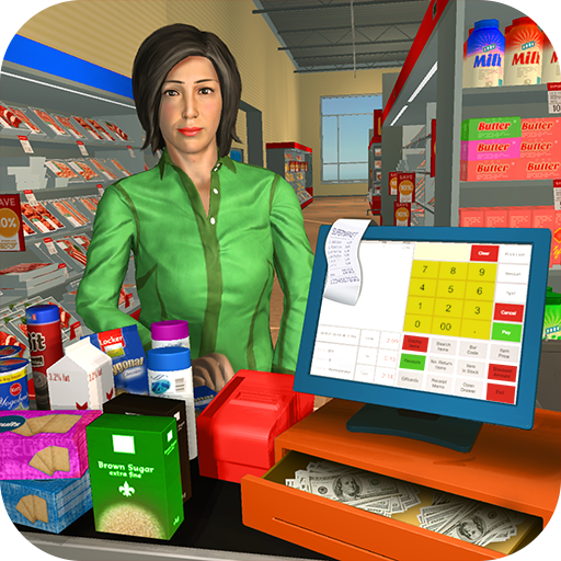 Virtual Supermarket Grocery Cashier 3D Family Game icon