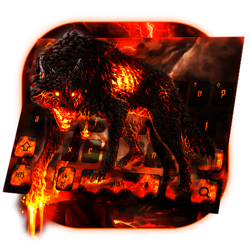 Lava Bloody Scary Keyboard - Wolf Theme icon