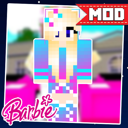 Addon Barbie – Mod Barbie Pink Skin MCPE icon